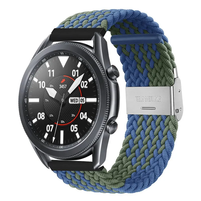 Nylon Braided Loop Watch Straps Compatible with the Olympic 22mm Range