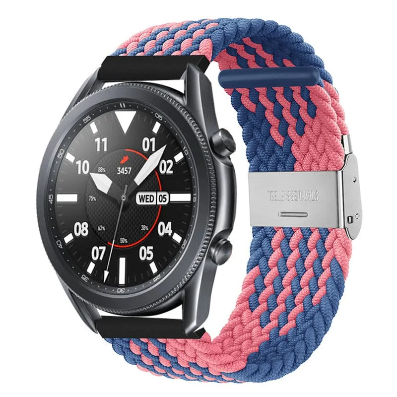 Nylon Braided Loop Watch Straps Compatible with the Olympic 22mm Range