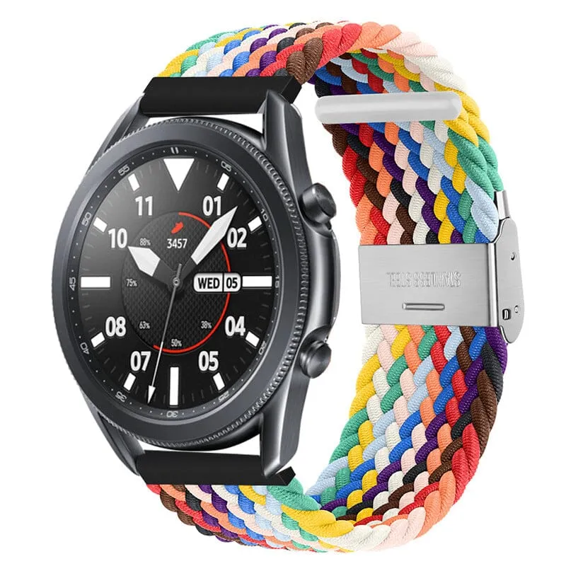 Nylon Braided Loop Watch Straps Compatible with the Olympic 22mm Range