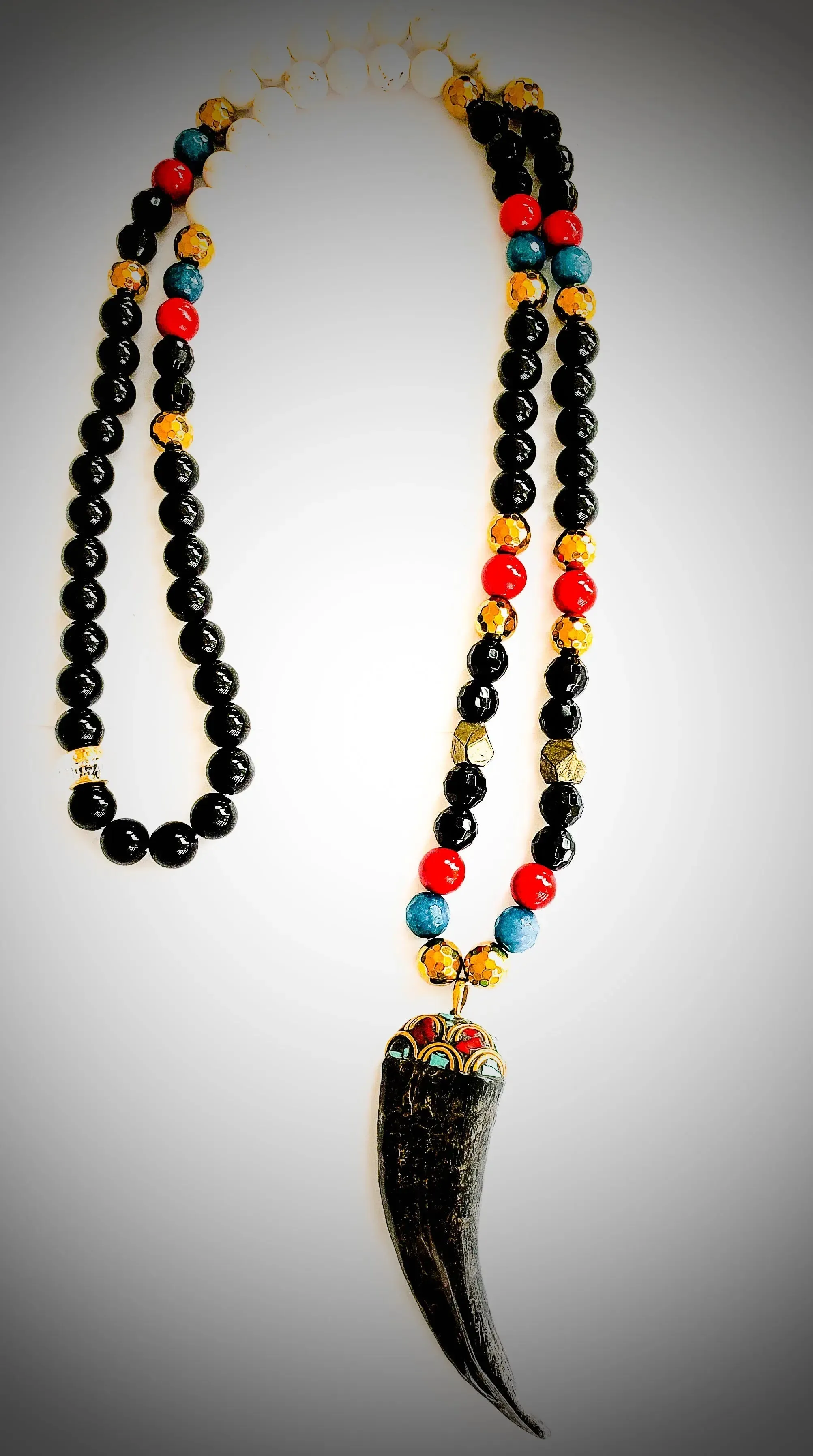 Onyx Tibetan Necklace