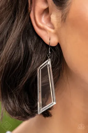 Paparazzi The Final Cut - Black Fashion Fix Earrings