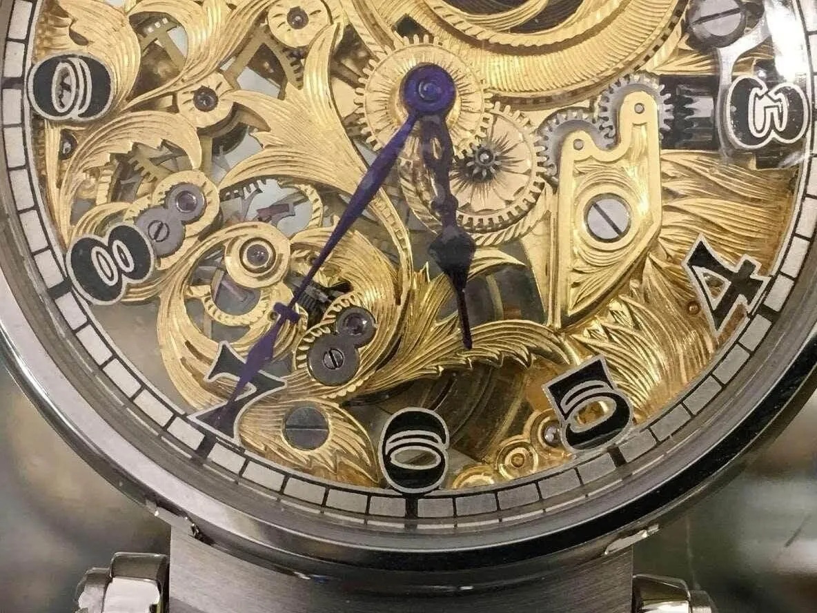 Patek Philippe pocket watch custom watch skeleton 1905