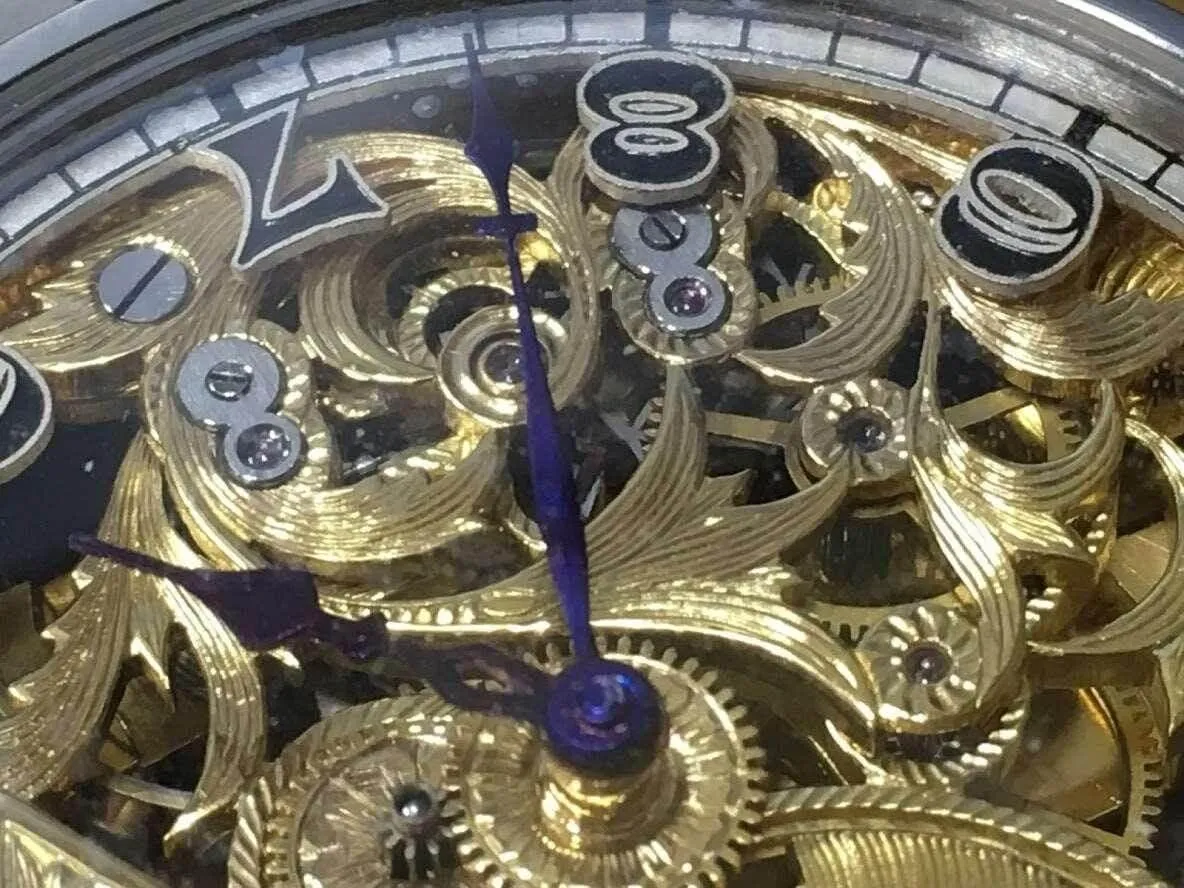 Patek Philippe pocket watch custom watch skeleton 1905