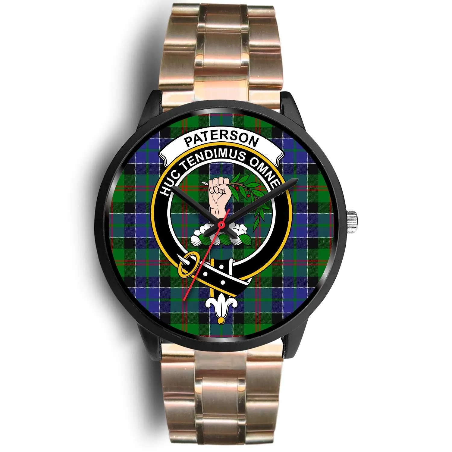 Paterson Clan Badge Tartan Black Watch