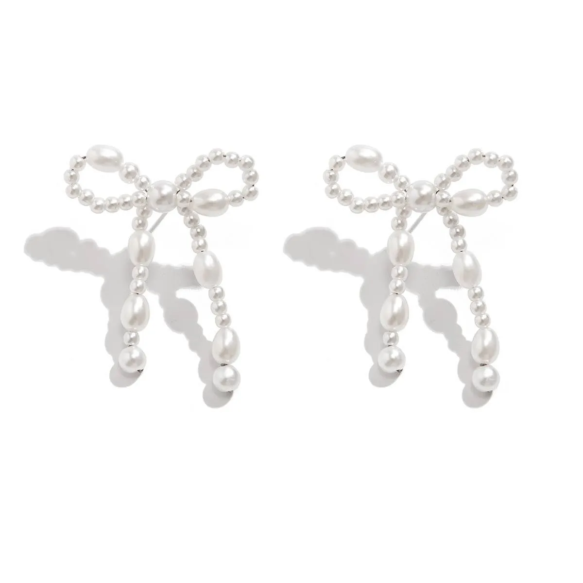 Pearl Bow Earrings