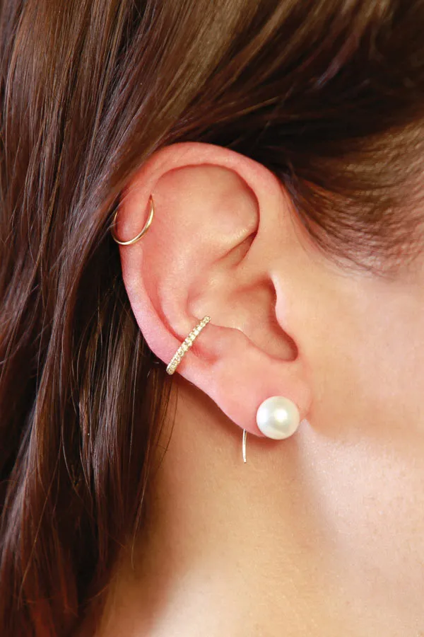 Pearl   Tusk Earring