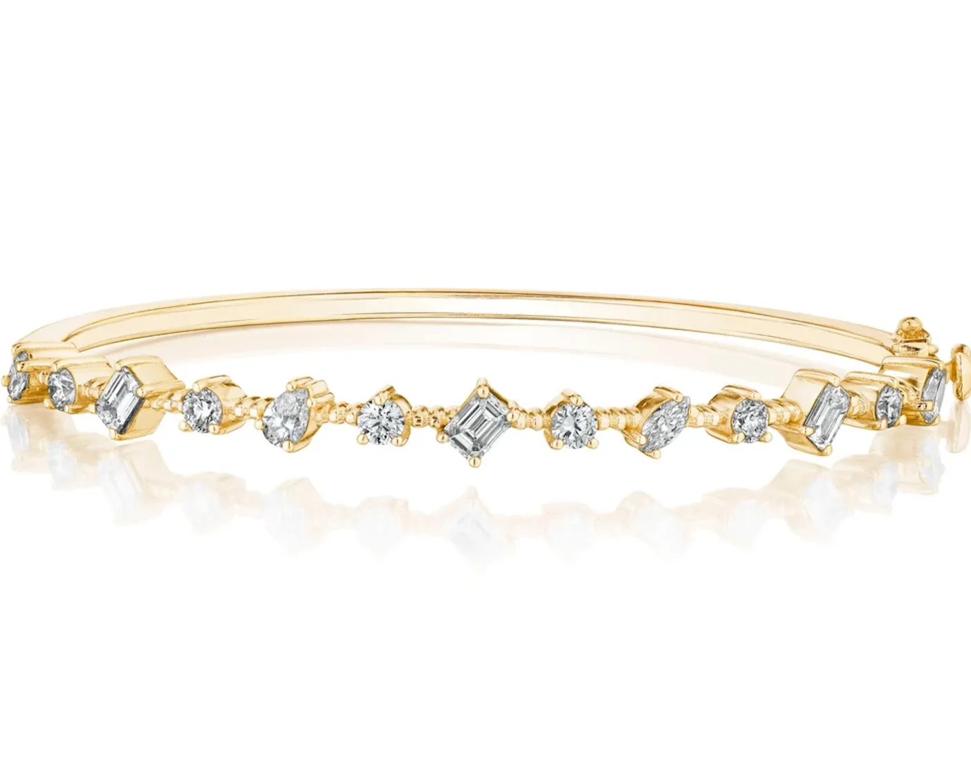 Penny Preville Mixed Shape Diamond Bangle Bracelet