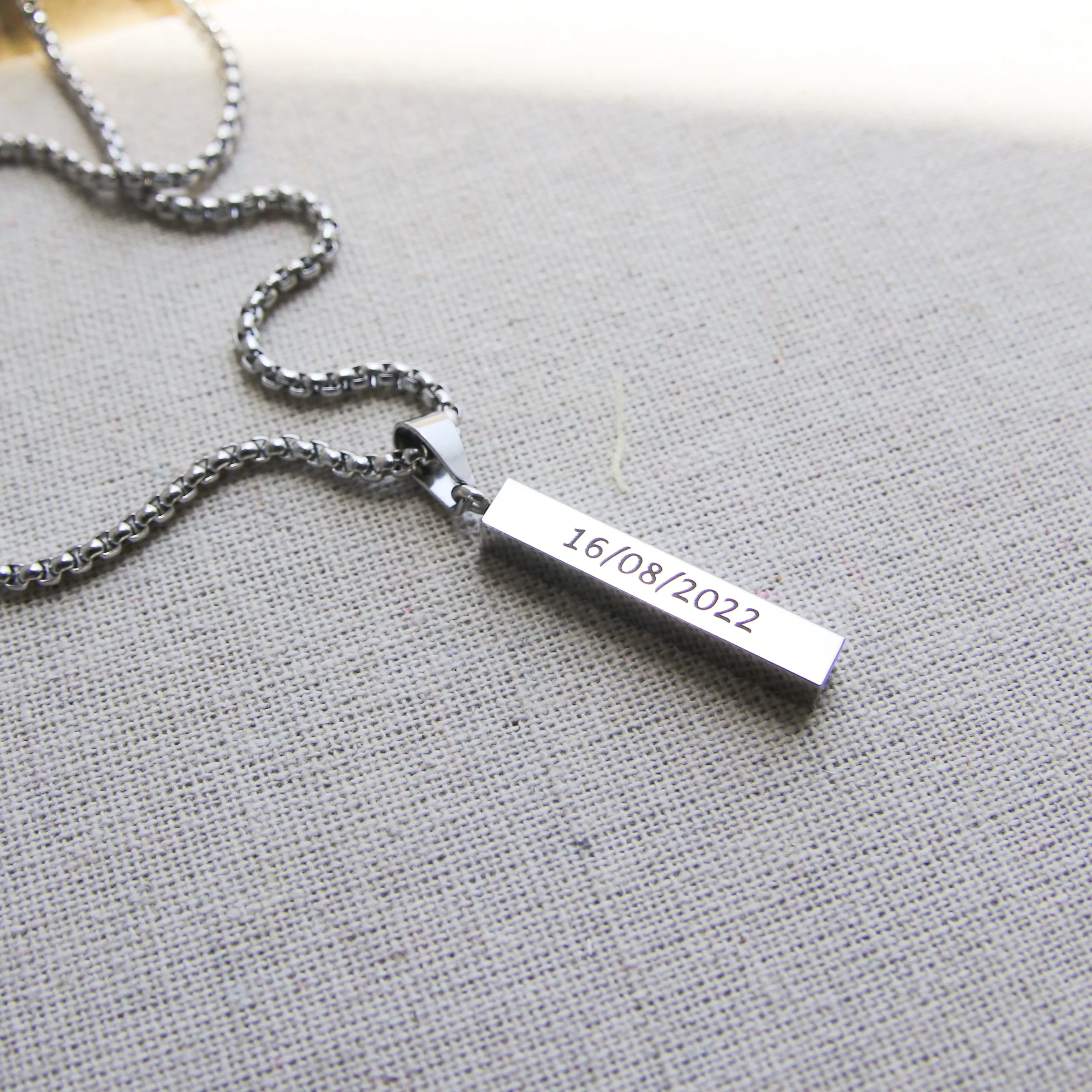 Personalized Bar Necklace