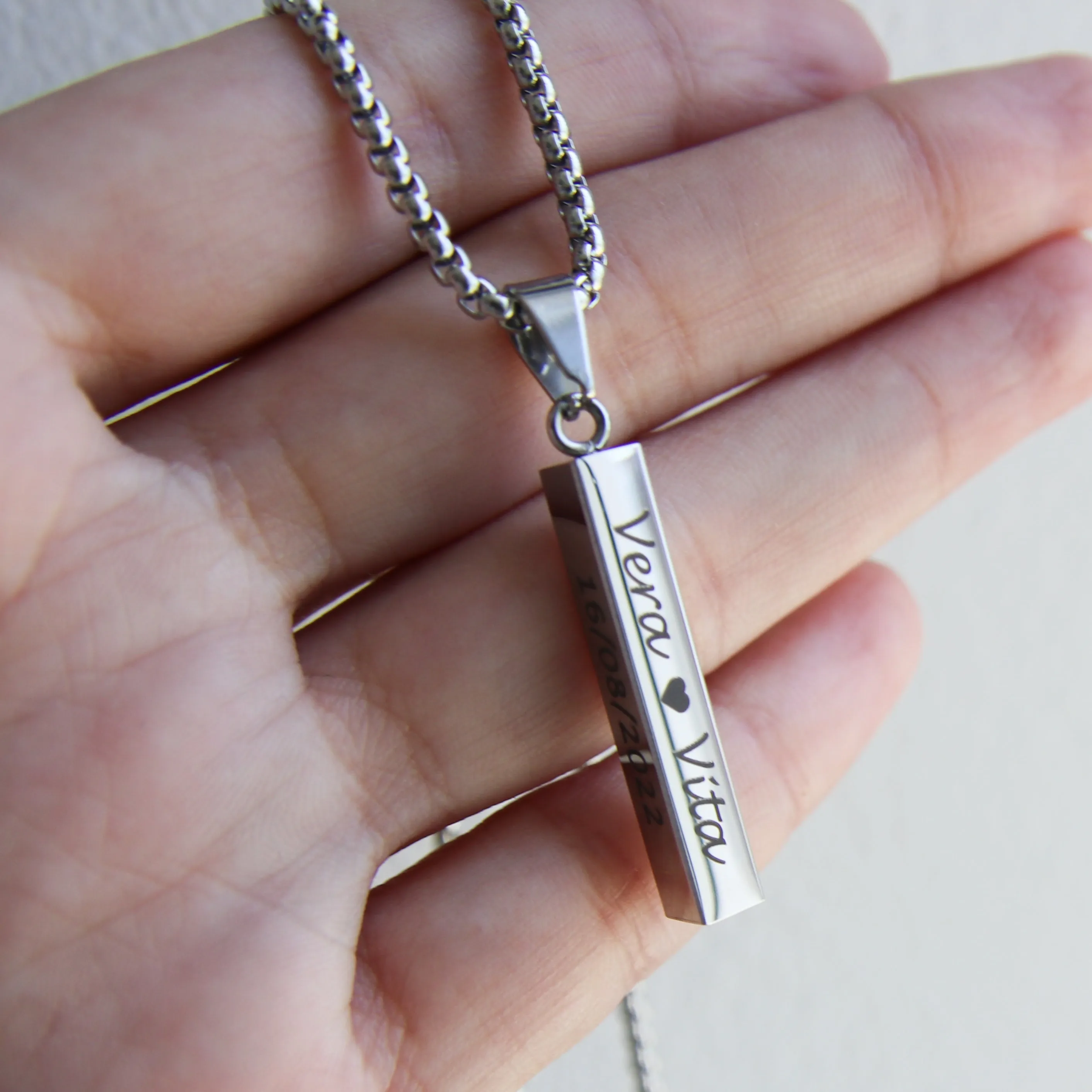 Personalized Bar Necklace