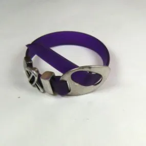 Purple Awareness Bracelet Buckle Clasp