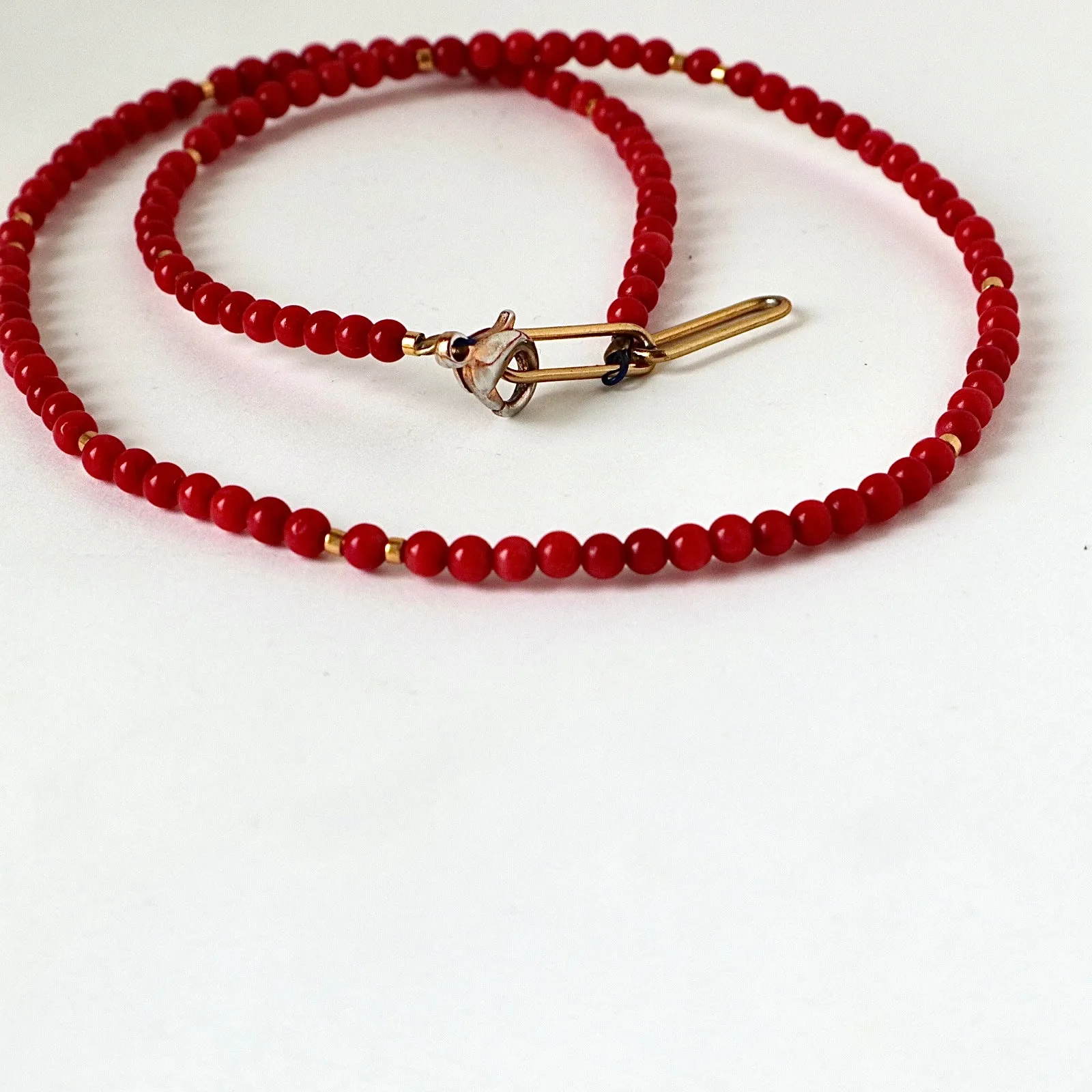 Red Coral Strand Necklace