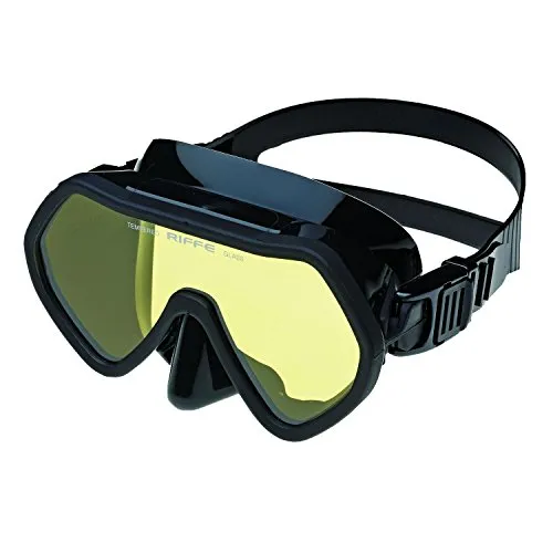 Riffe Frameless Amber Lens Scuba Dive Mask