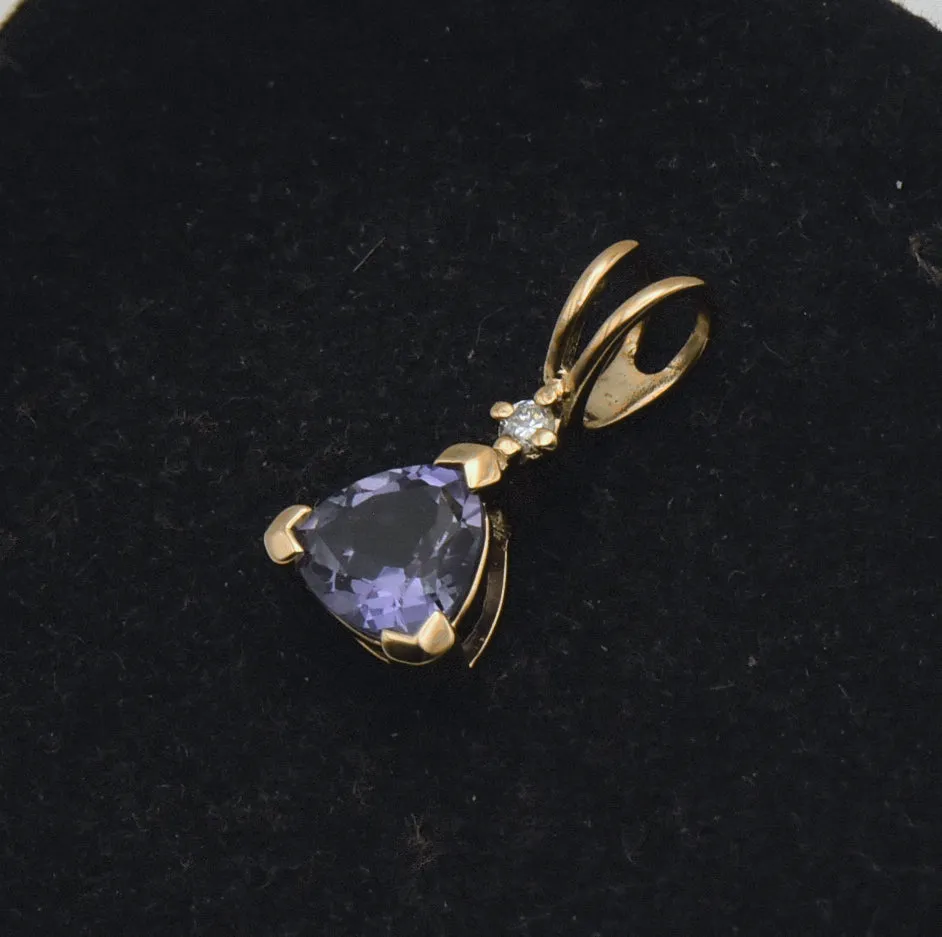 Ross-SImons - Synthetic Color Change Sapphire Vermeil Pendant