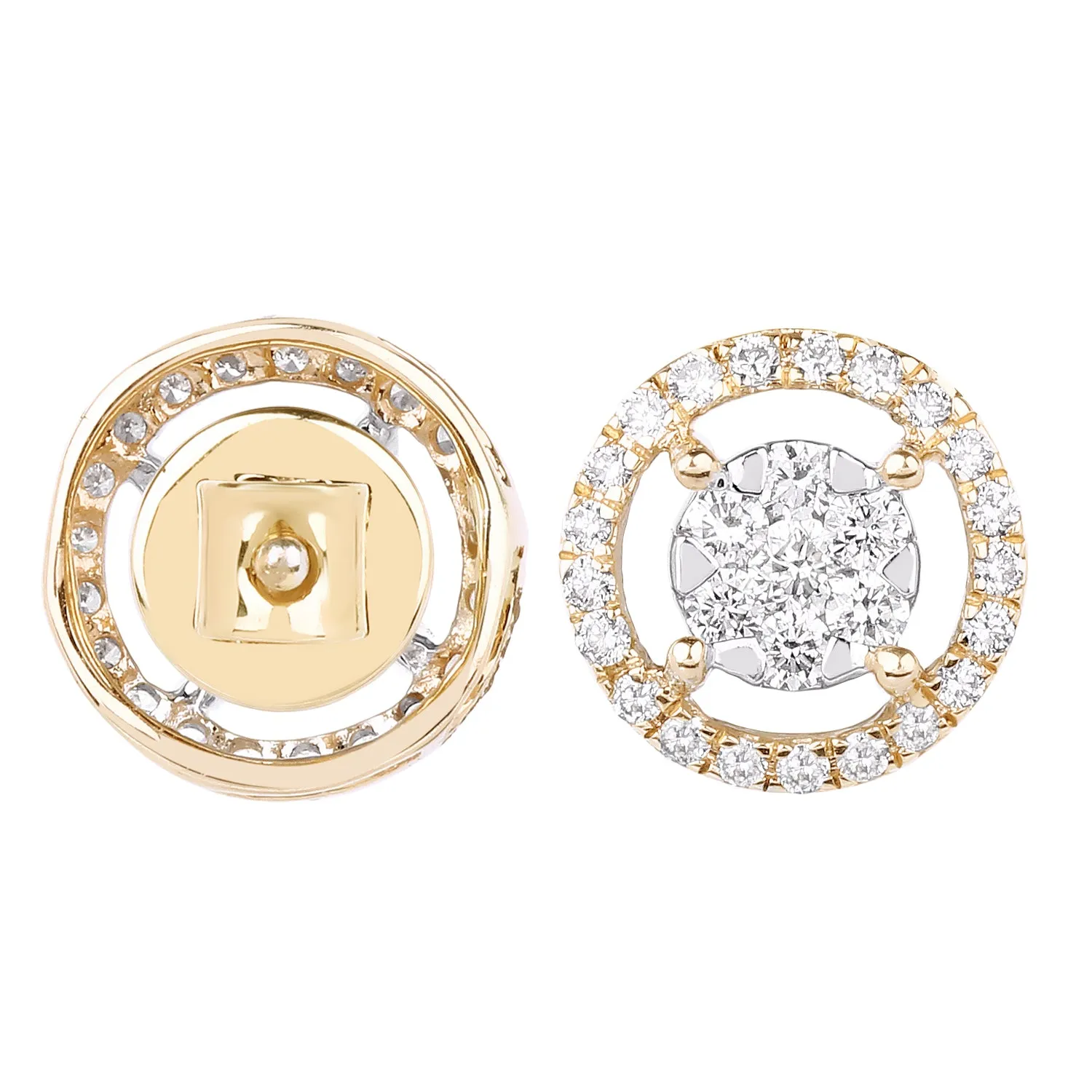 Round Illusion Earrings For Women : IJER93