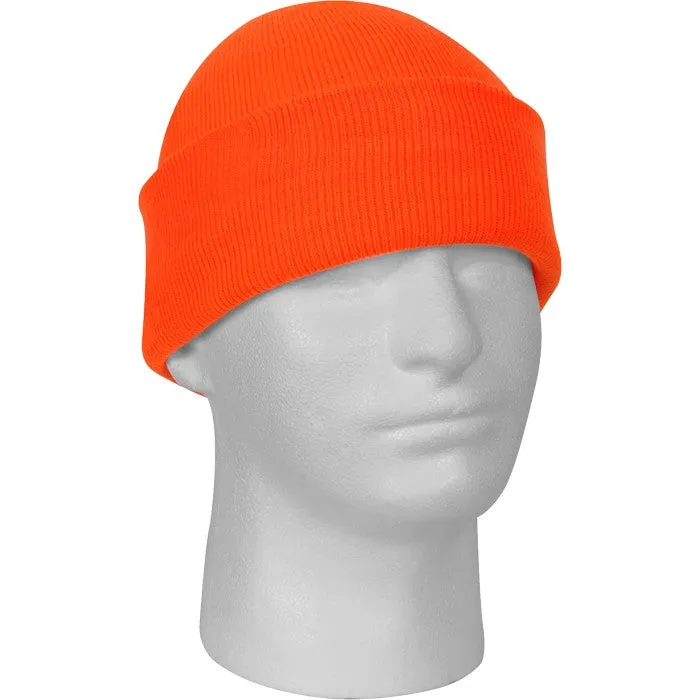 Safety Orange - High Visibility Military Watch Cap (Acrylic)