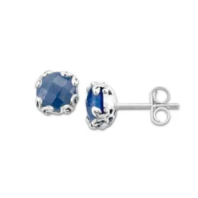 Samuel B. Blue Sapphire Birthstone Glow Stud Earrings - September