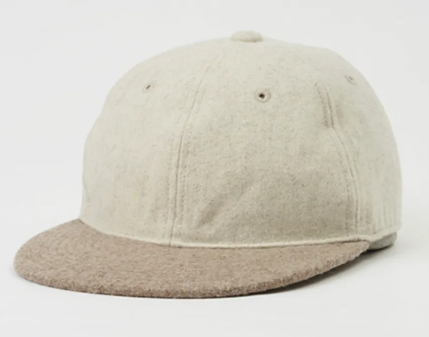 SB233-0204 Melton Wool 2-Tone BB Cap Off White/Beige