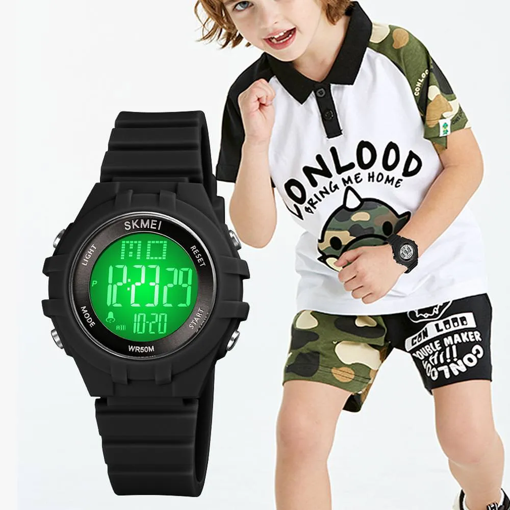 SKMEI 1716 LED Display Digital Kids Watches for Girls & Boys w/ EL Light