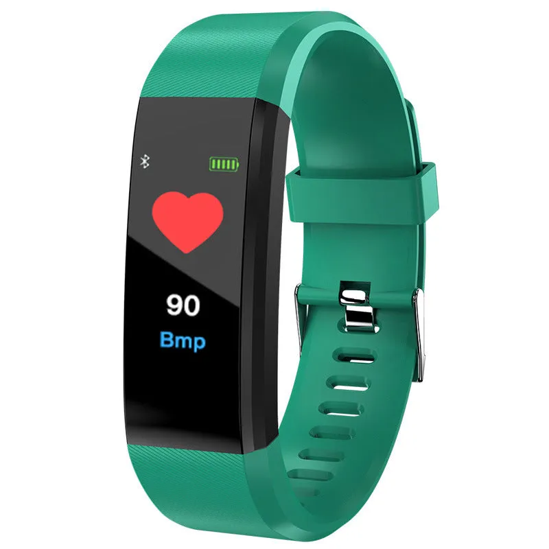 Smart Bracelet Fitness Sleep Heart Rate Blood Pressure Monitoring Waterproof Sport Step Counting Information Reminder