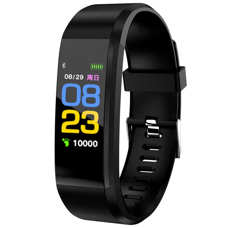 Smart Bracelet Fitness Sleep Heart Rate Blood Pressure Monitoring Waterproof Sport Step Counting Information Reminder