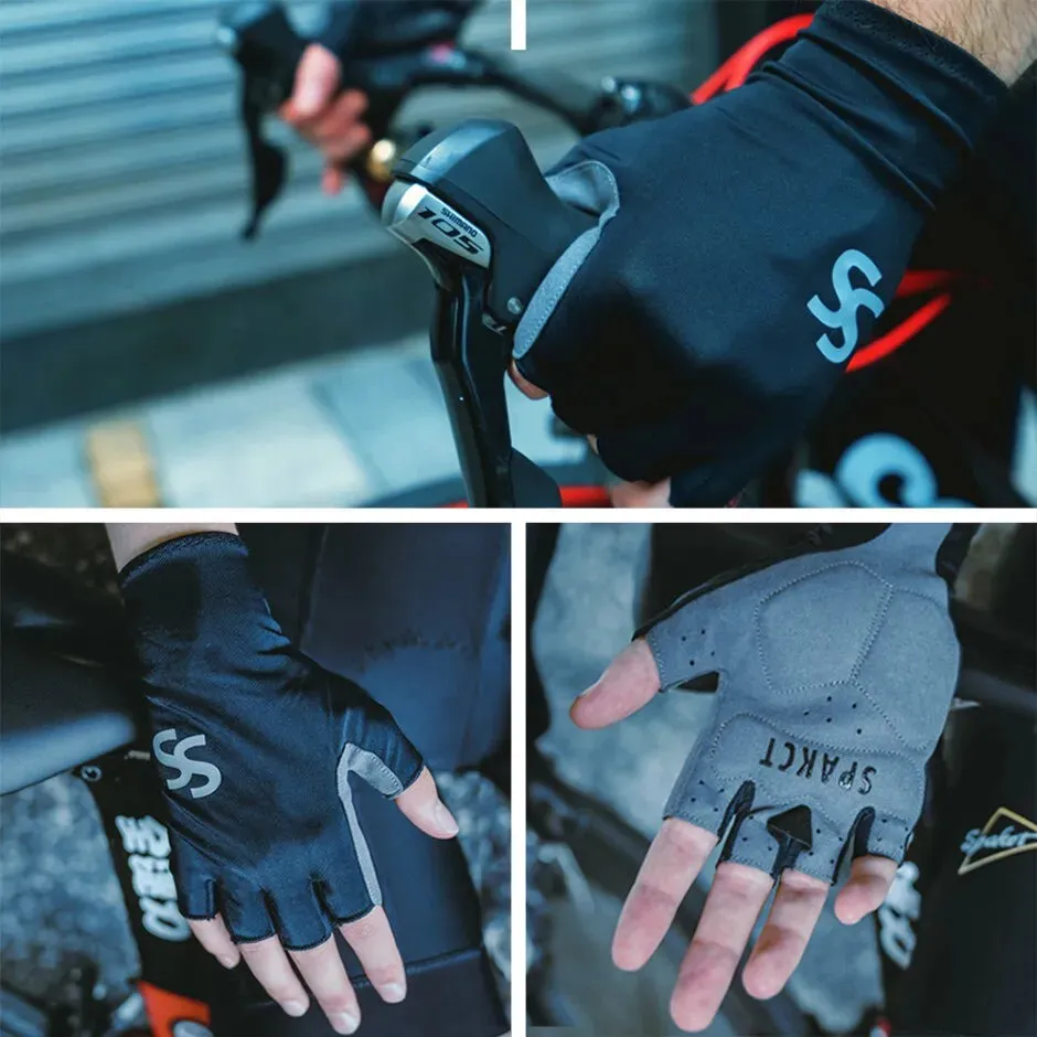 SPAKCT Men Women Cycling Gloves Fingerless Half Finger Summer MTB Bicycle Bike Glove Motorcycle Accessories