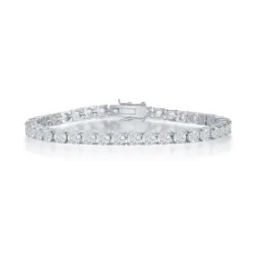 Sterling Silver 4mm Cubic Zirconia Tennis Bracelet, 7.5" (97605)