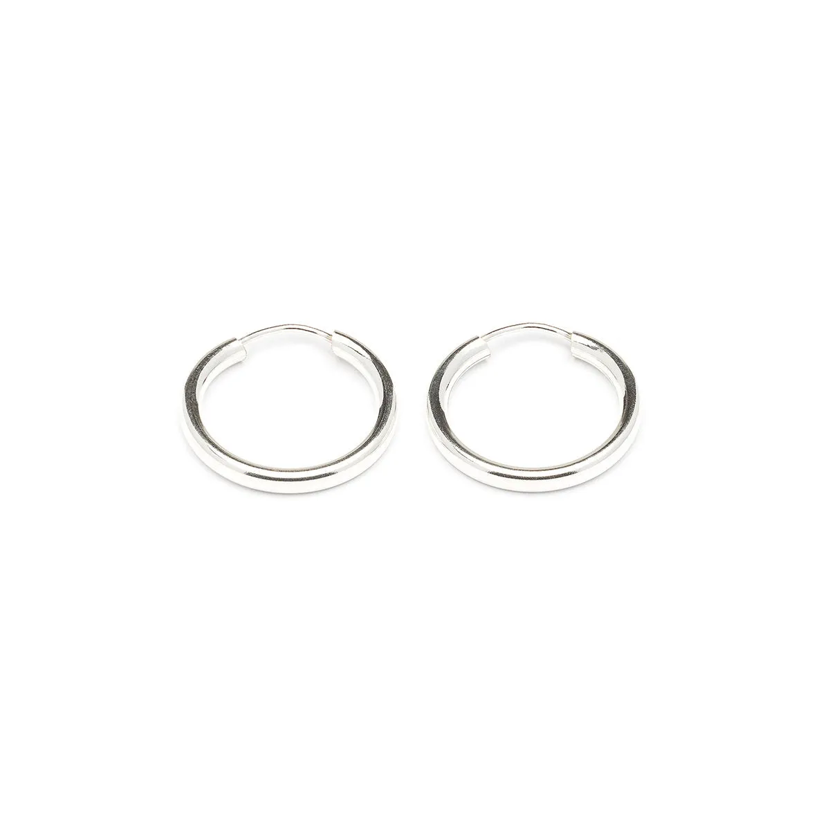 Sterling Silver Small Endless Hoop Earrings