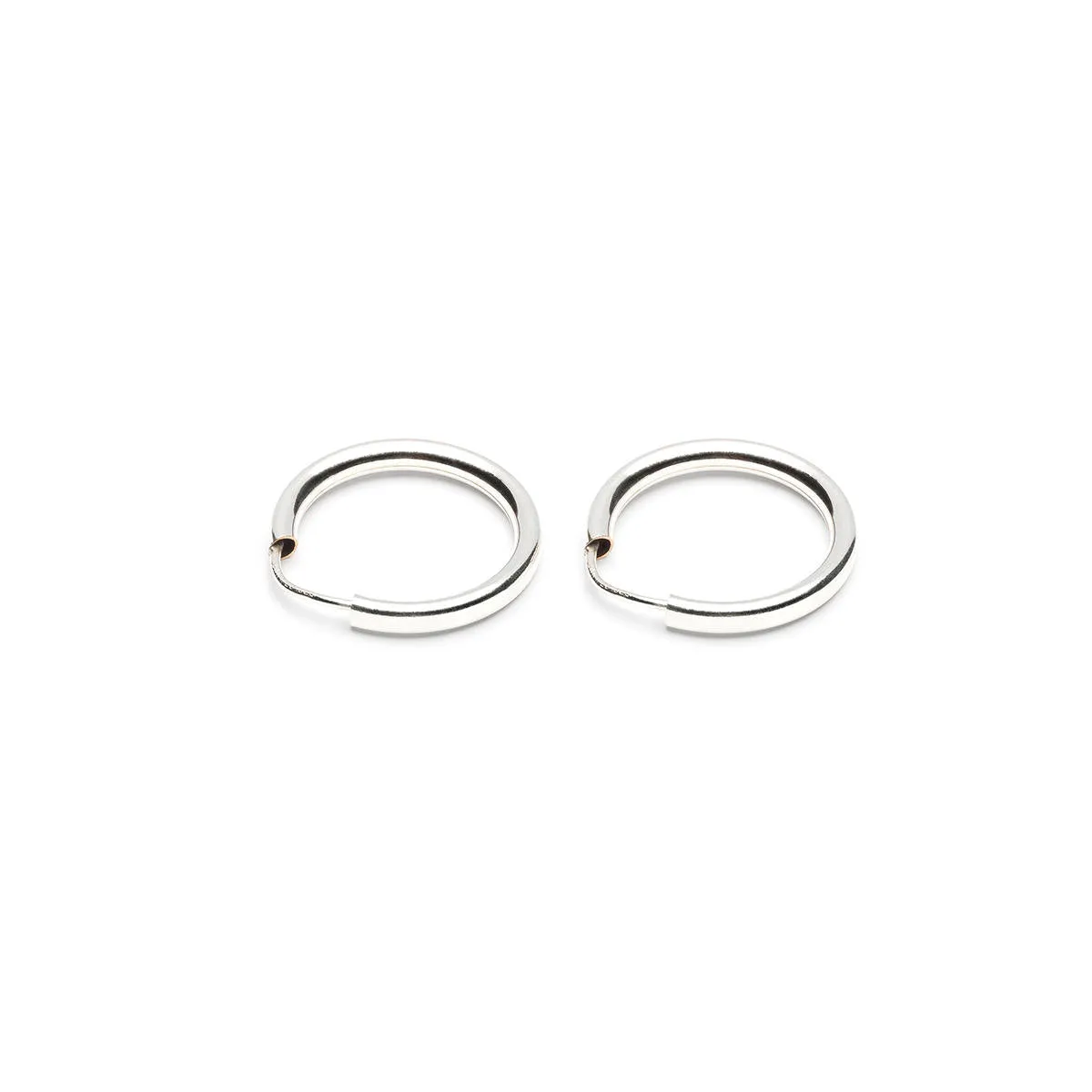 Sterling Silver Small Endless Hoop Earrings