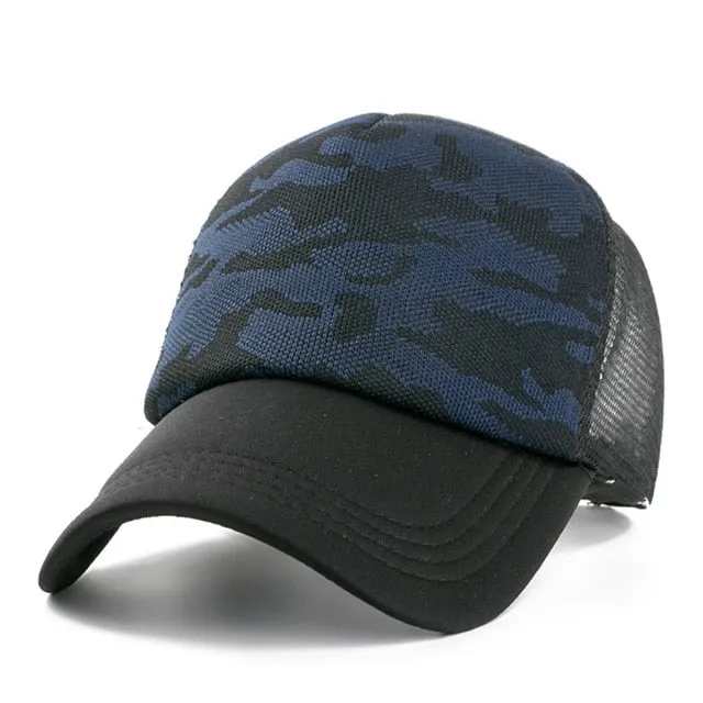 Summer Camouflage Baseball Adjustable Snapback Cap