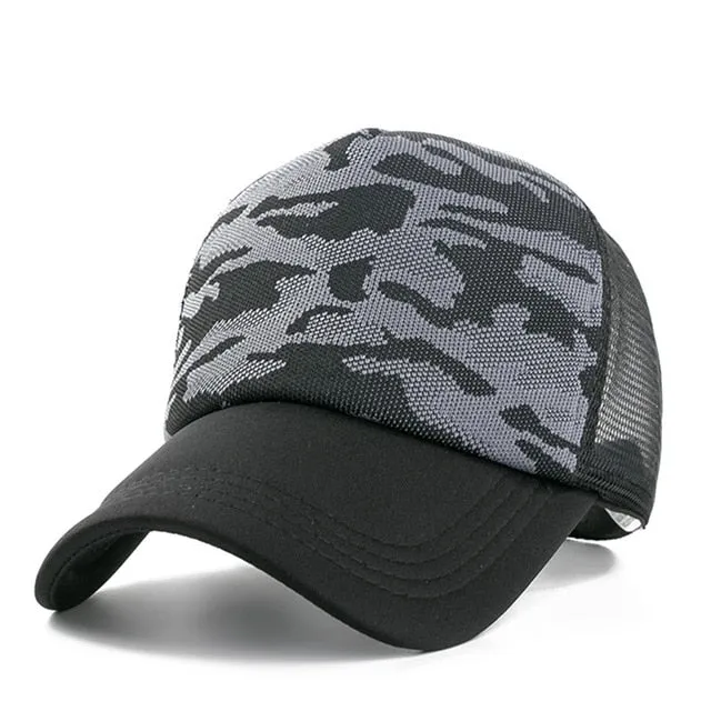 Summer Camouflage Baseball Adjustable Snapback Cap