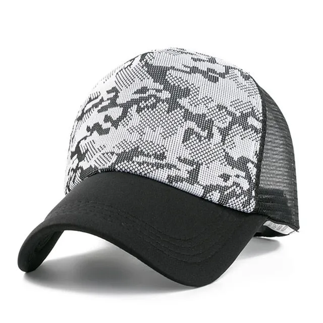 Summer Camouflage Baseball Adjustable Snapback Cap