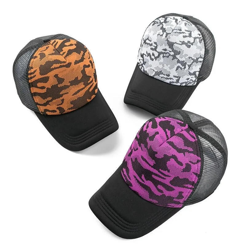 Summer Camouflage Baseball Adjustable Snapback Cap