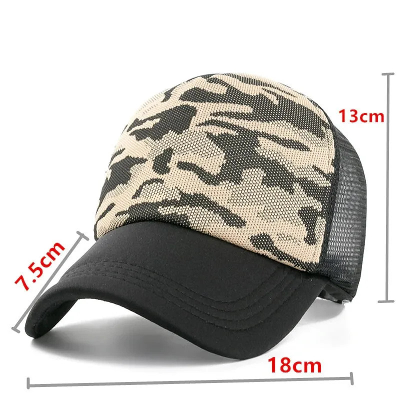 Summer Camouflage Baseball Adjustable Snapback Cap