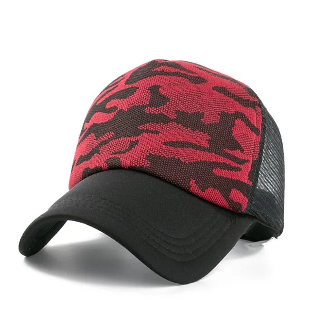 Summer Camouflage Baseball Adjustable Snapback Cap