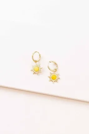 Sunset Hoop Earrings - 14K