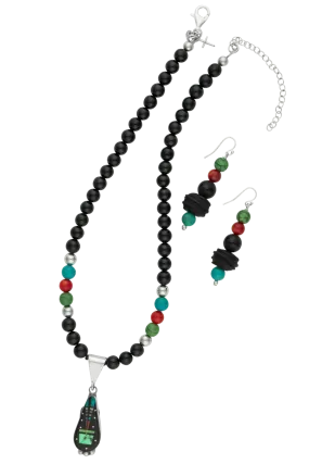 Sweet Tea Jewelry Trina Jack Onyx Necklace Set