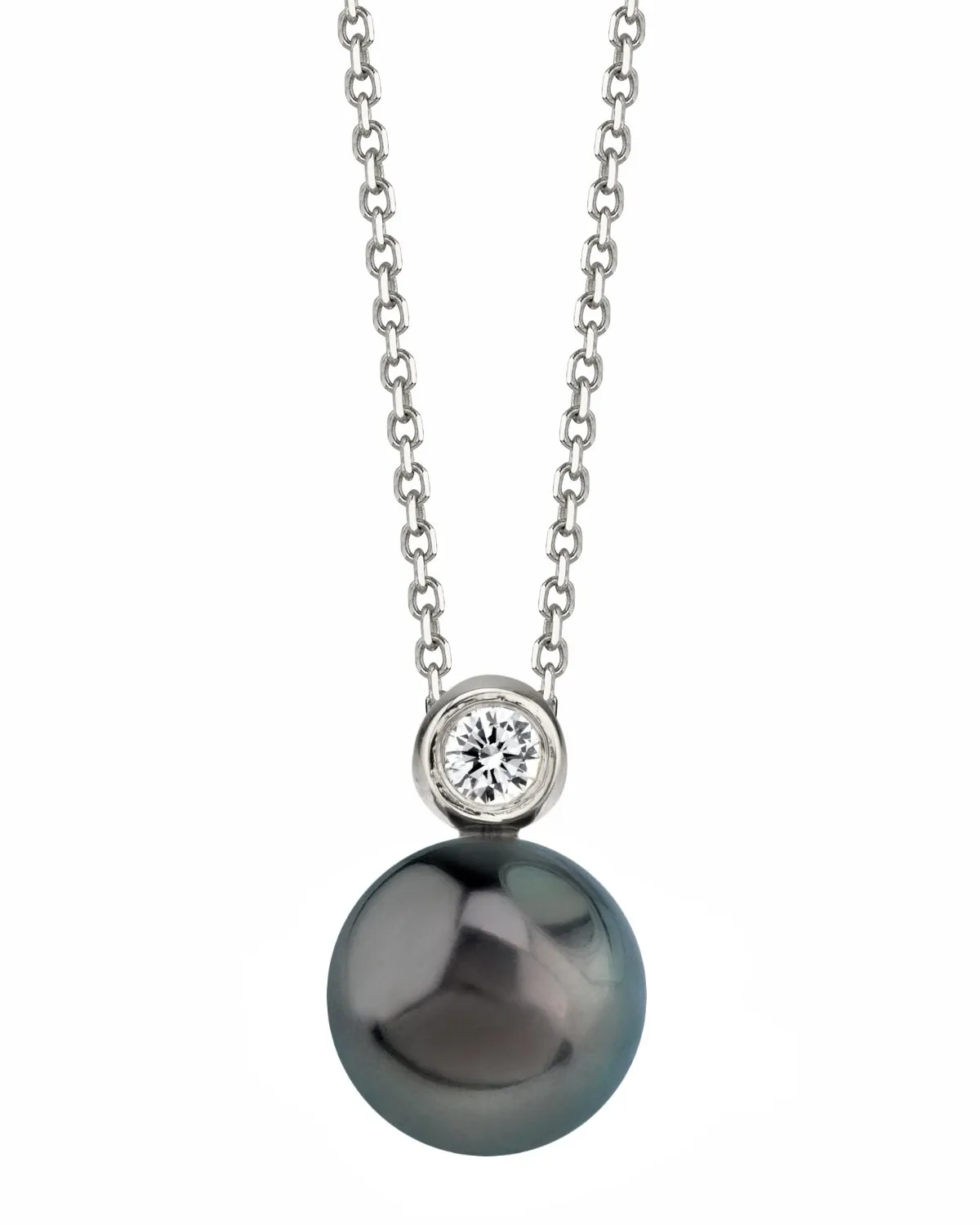 Tahitian South Sea Pearl & Diamond Honor Pendant