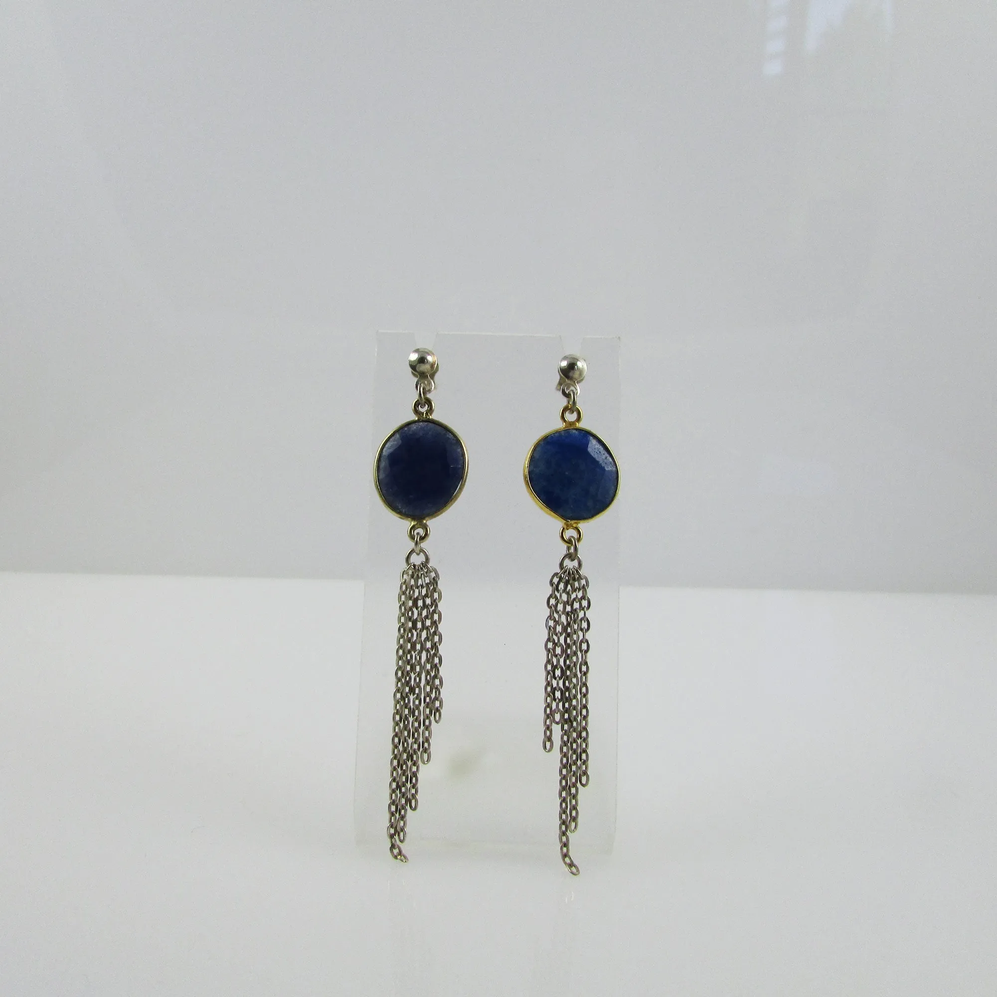 Tassel Earrings - Sapphire