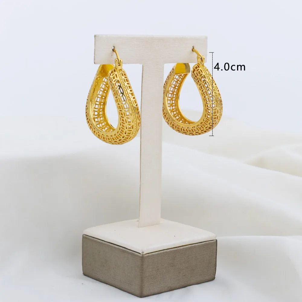 TEEK - Various Gold-Plated Copper Hoop Earrings