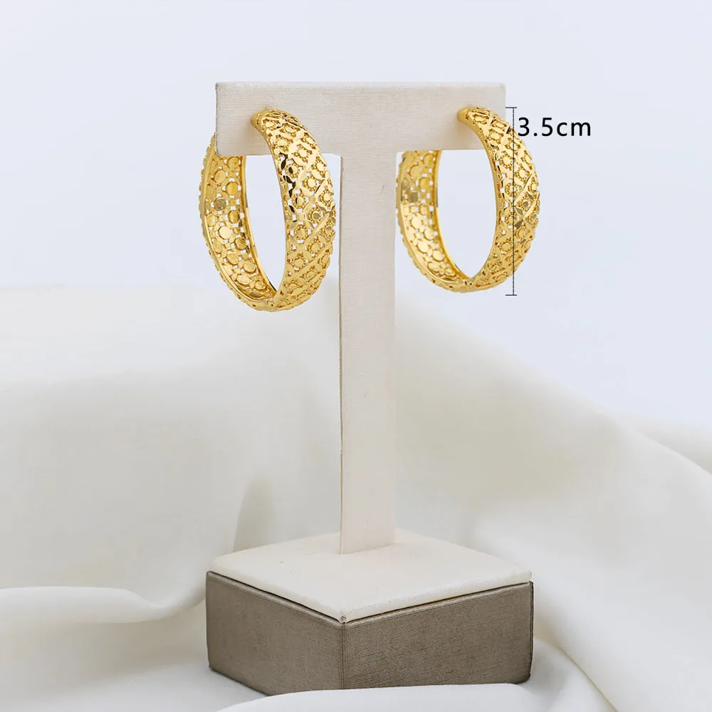 TEEK - Various Gold-Plated Copper Hoop Earrings