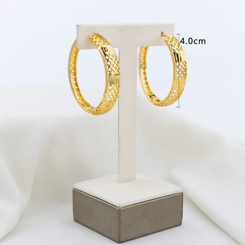 TEEK - Various Gold-Plated Copper Hoop Earrings