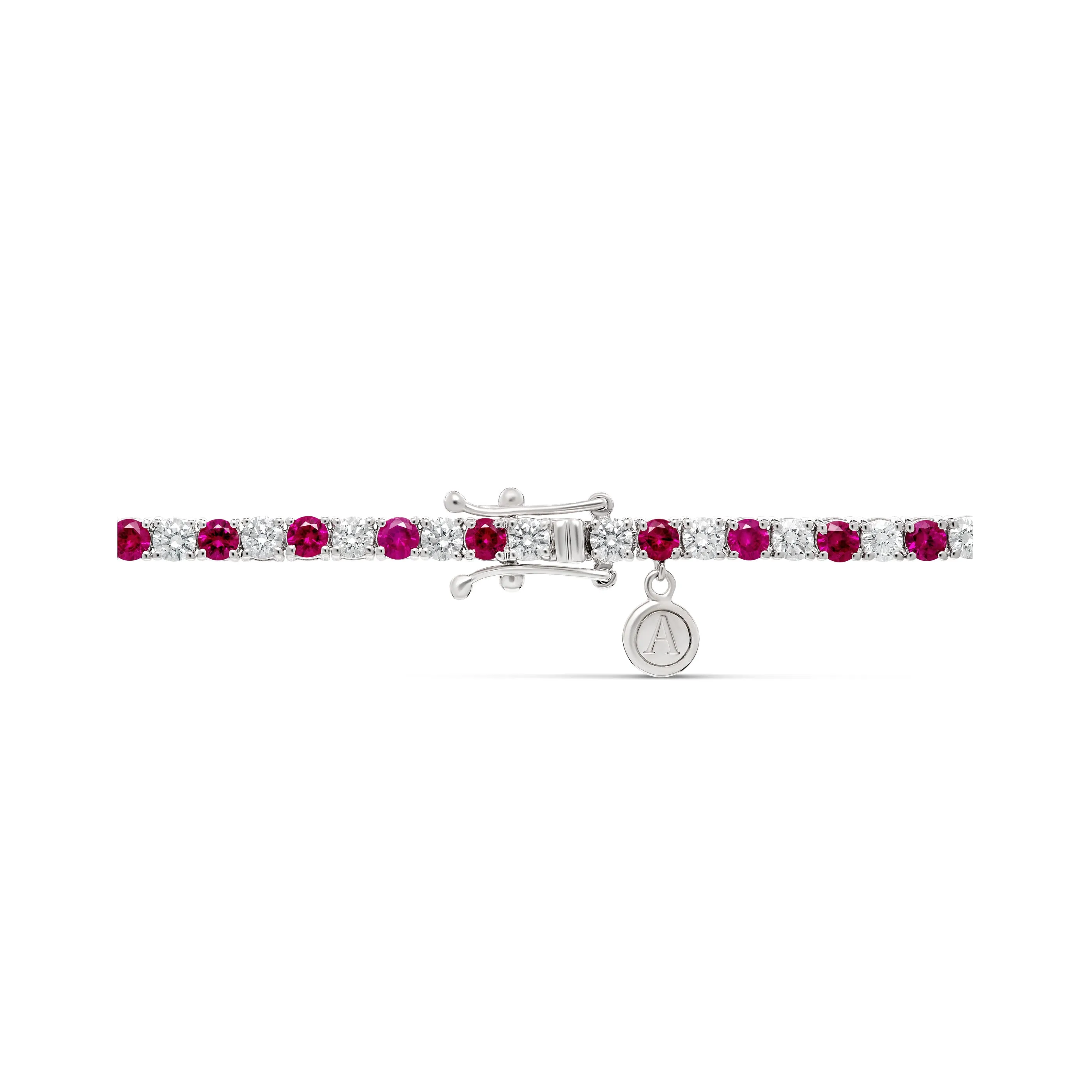 Tennis | Classic Diamond and Ruby Tennis Bracelet