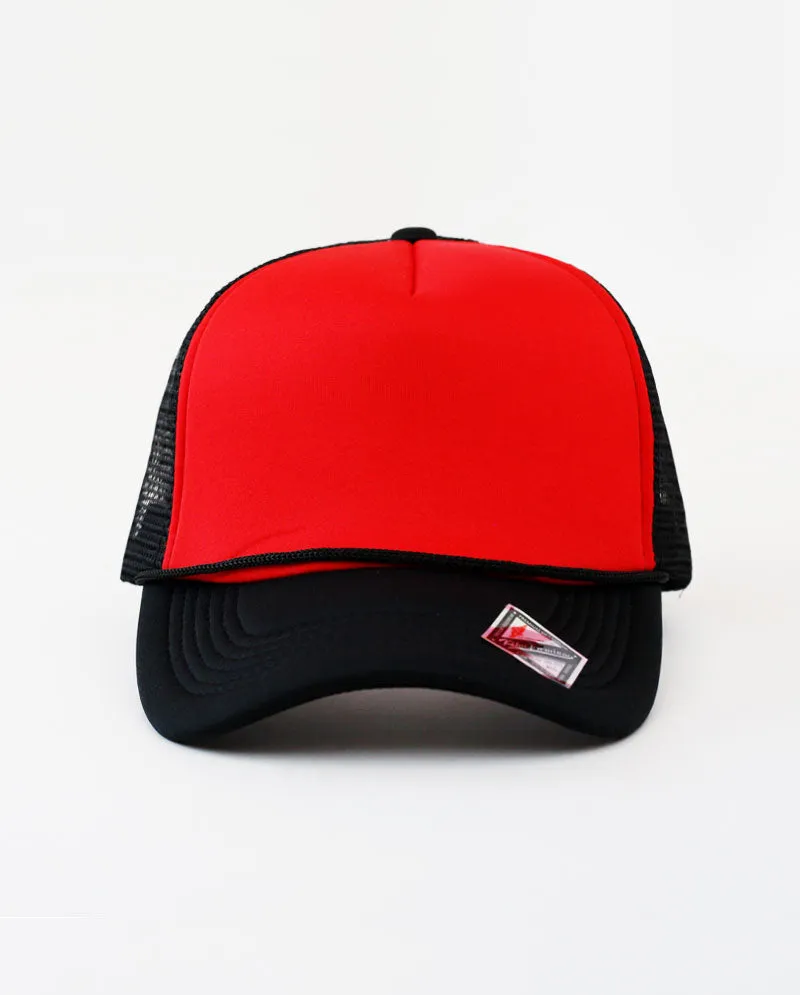 The Hat Depot - Sponge Two Tone Trucker Cap