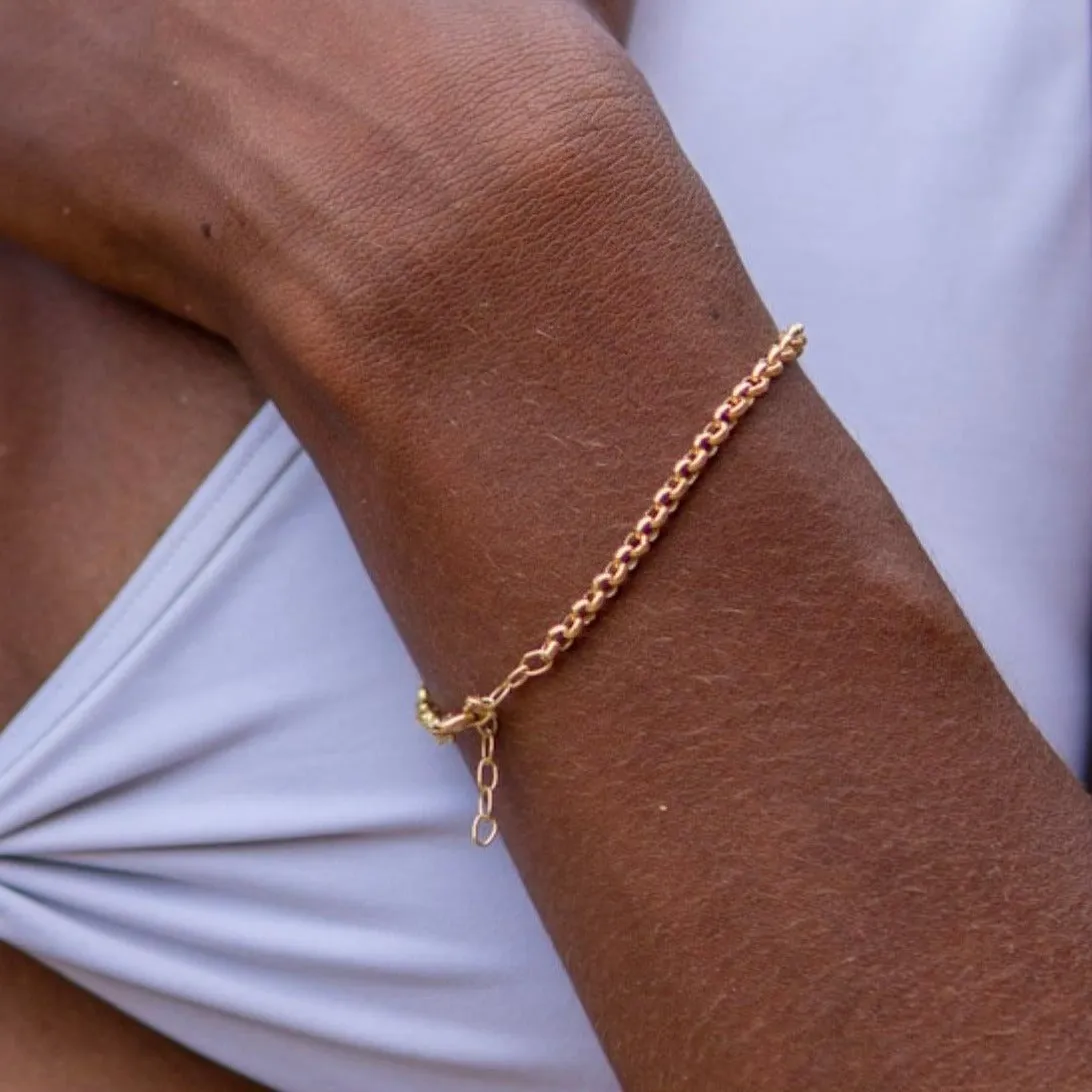 THE RILEY ROLO BRACELET - 18k gold vermeil