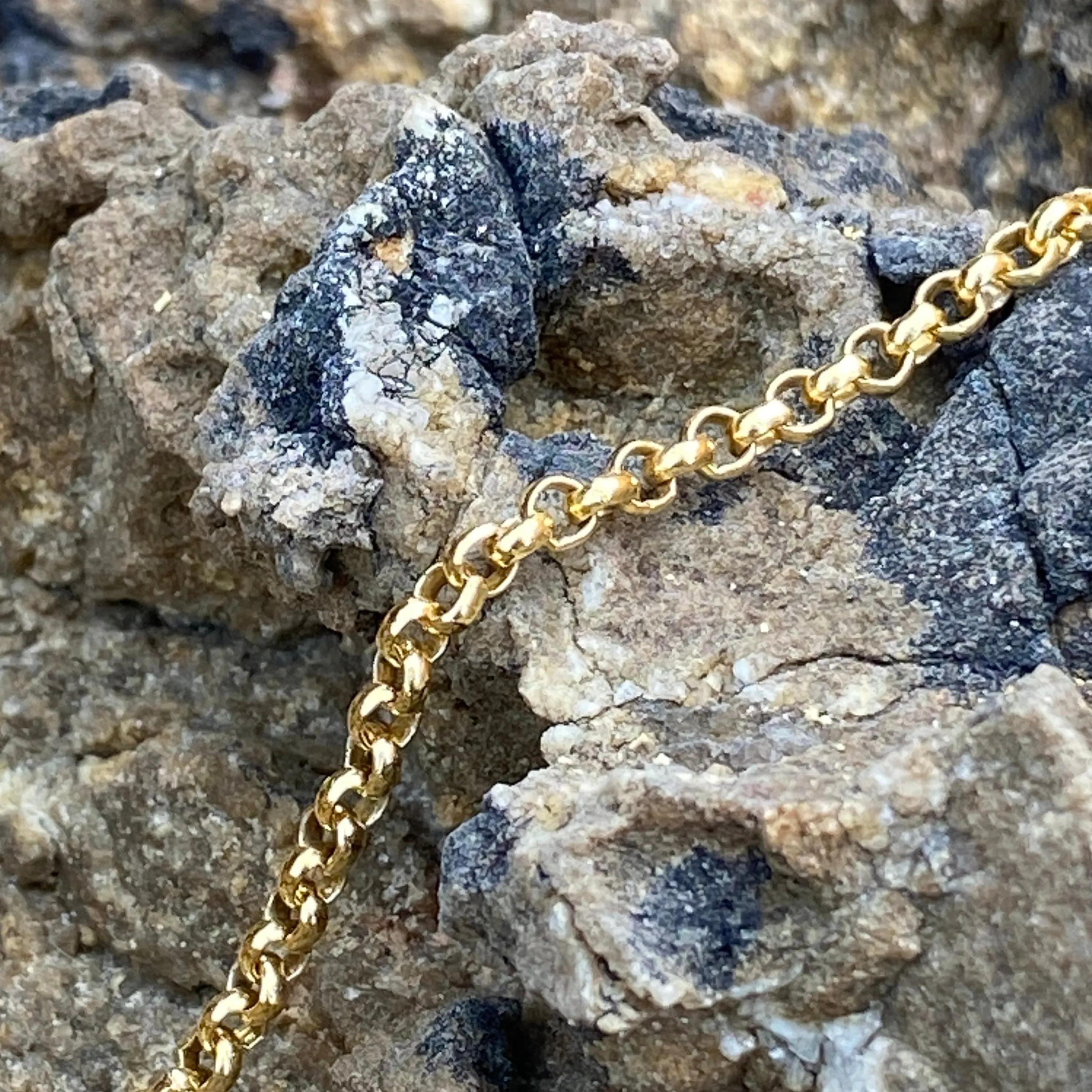 THE RILEY ROLO BRACELET - 18k gold vermeil