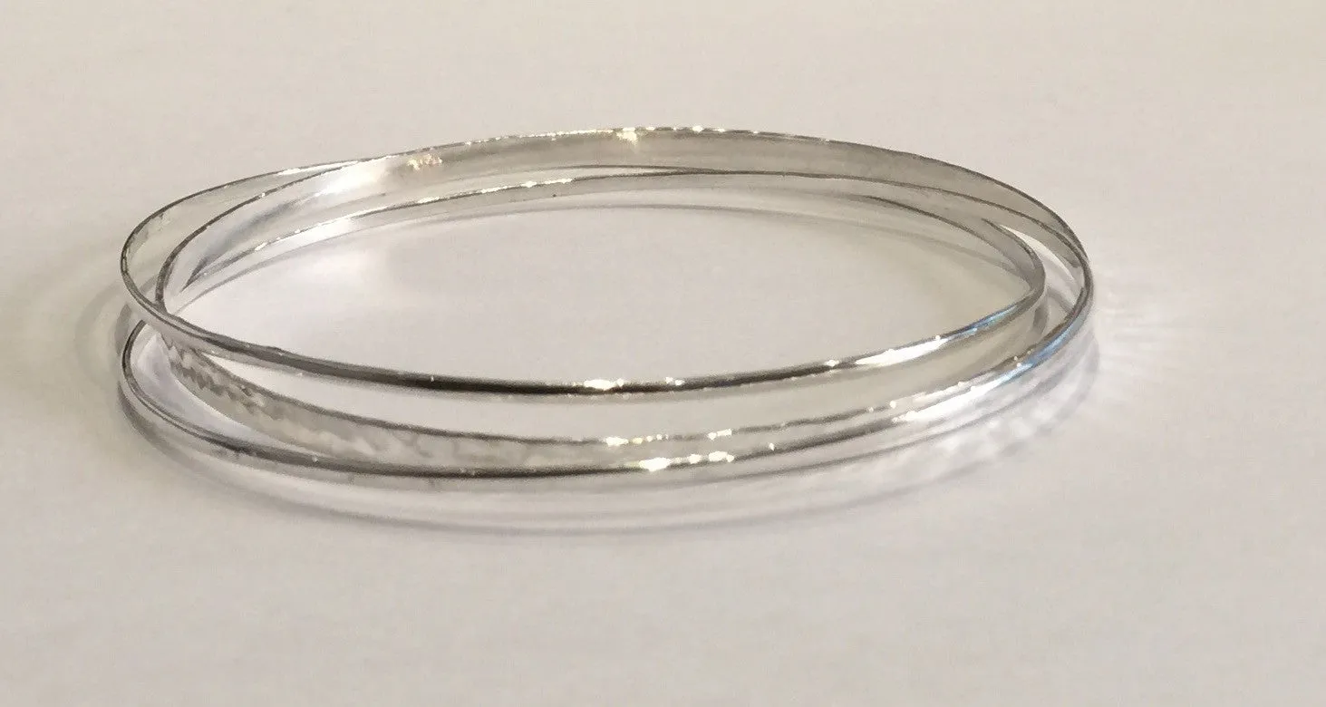 Trio of Silver Bangles