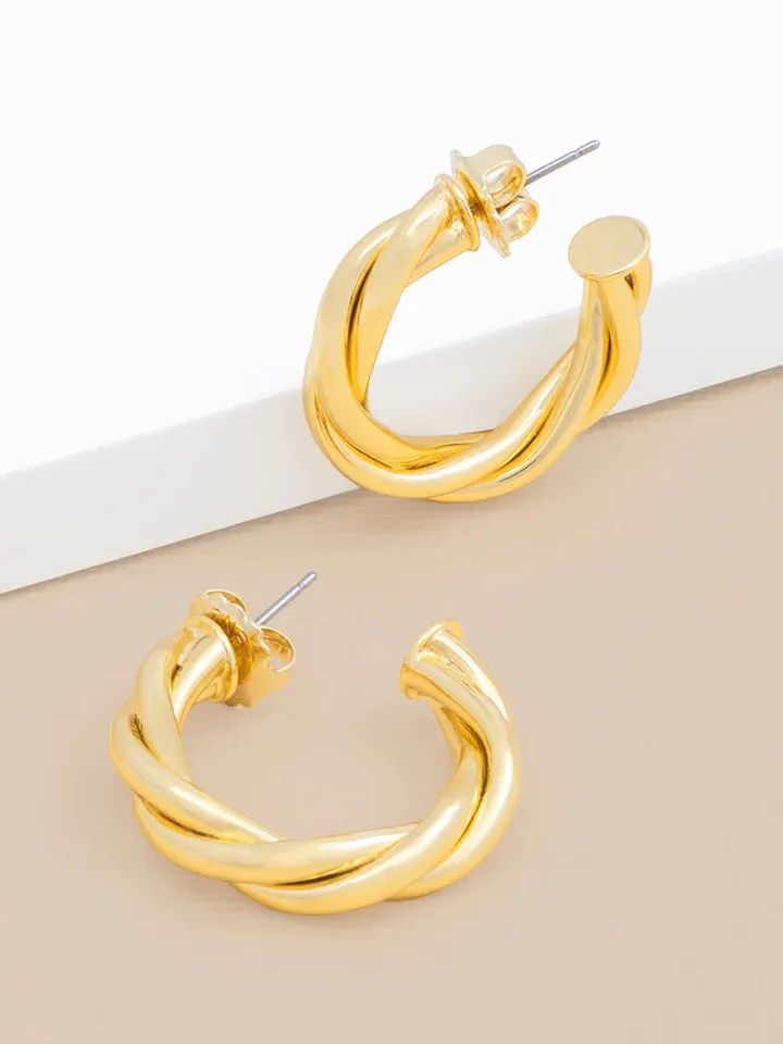 Twisted Hoop Earring