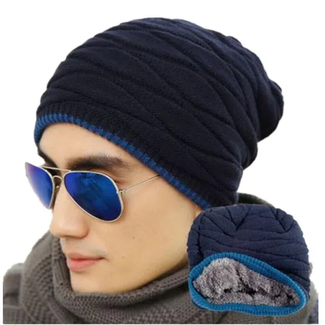 Velvet Warm Knitted Solid Color Casual Warm Knitted Winter Beanie