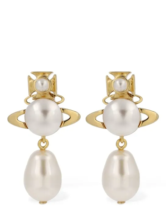 Vivienne Westwood   Inass imitation pearl drop earrings 