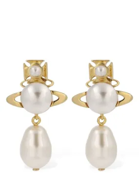 Vivienne Westwood   Inass imitation pearl drop earrings 